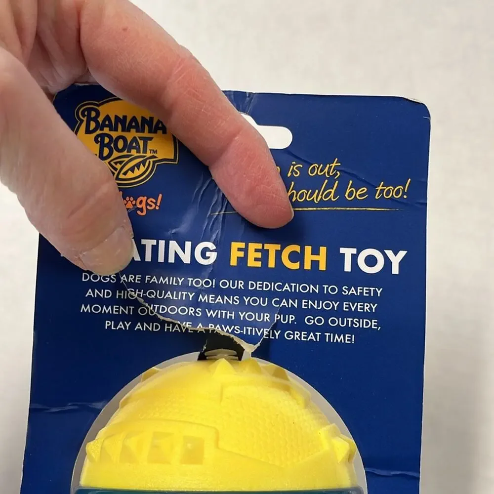 Banana Boat Dogs Floating Fetch Chew Toy Rocket Pool Lake Beach